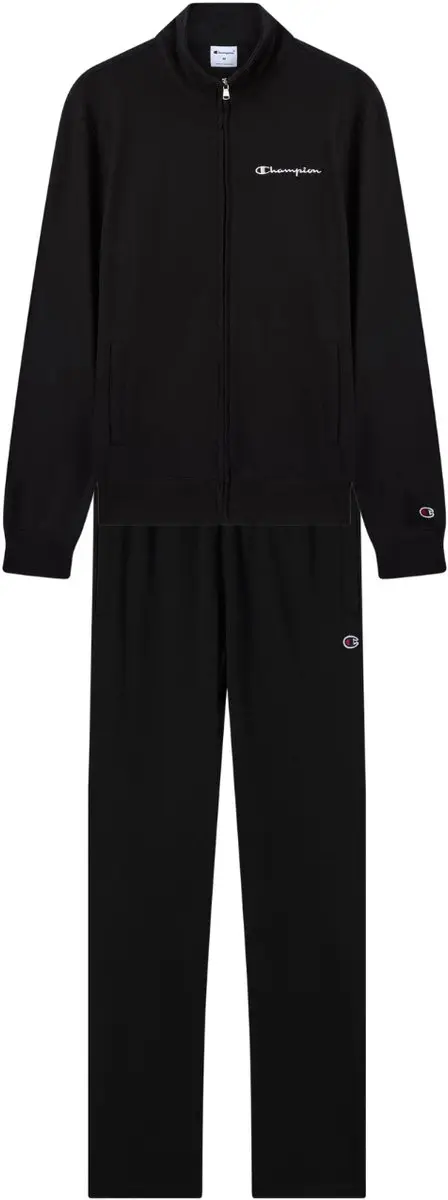 Champion Heren Full Zip Trainingspak - Zwart S