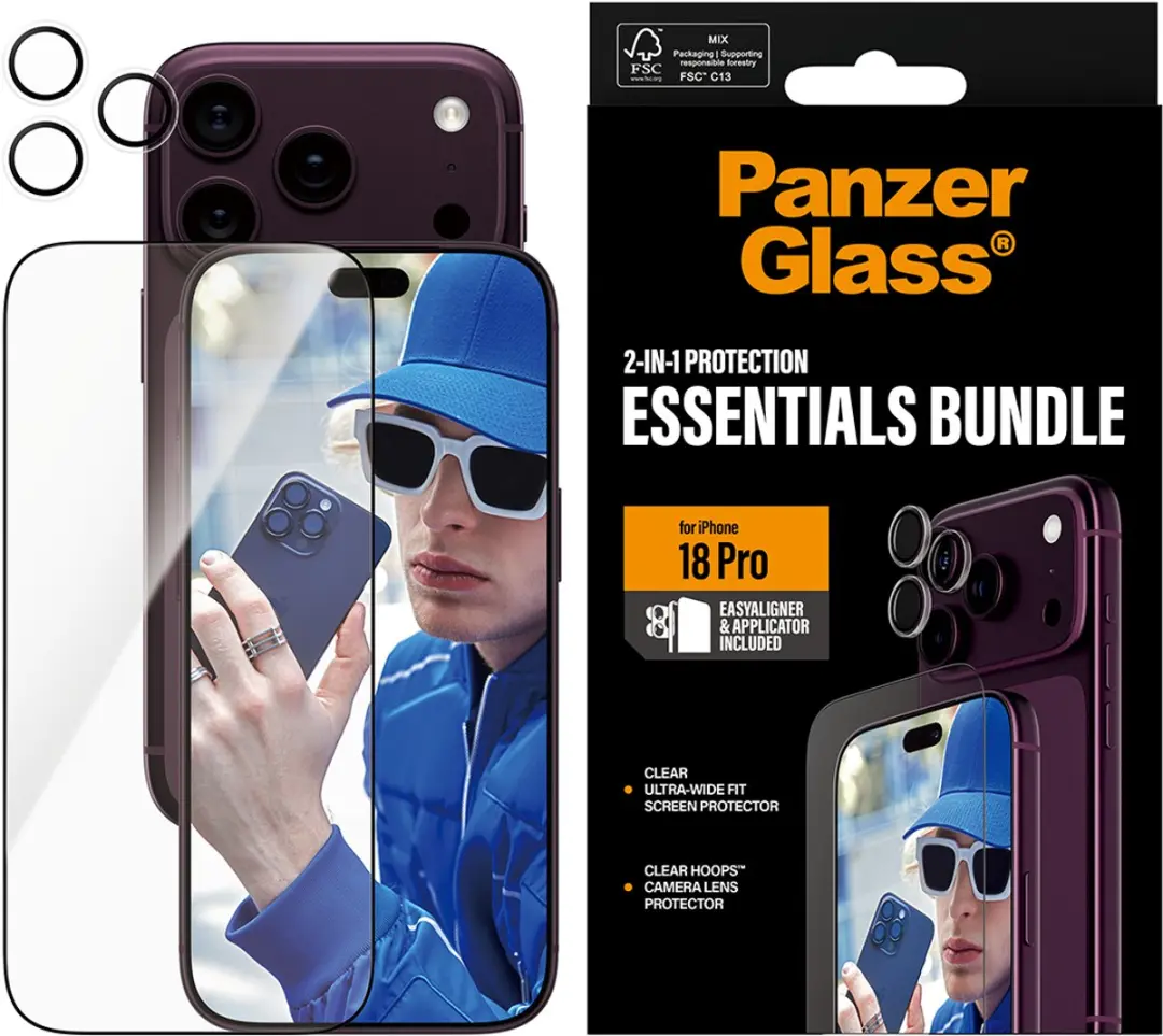 Apple iPhone 15 Pro Max PanzerGlass 2-in-1 Bundle - Transparant - afbeelding 6 van 6