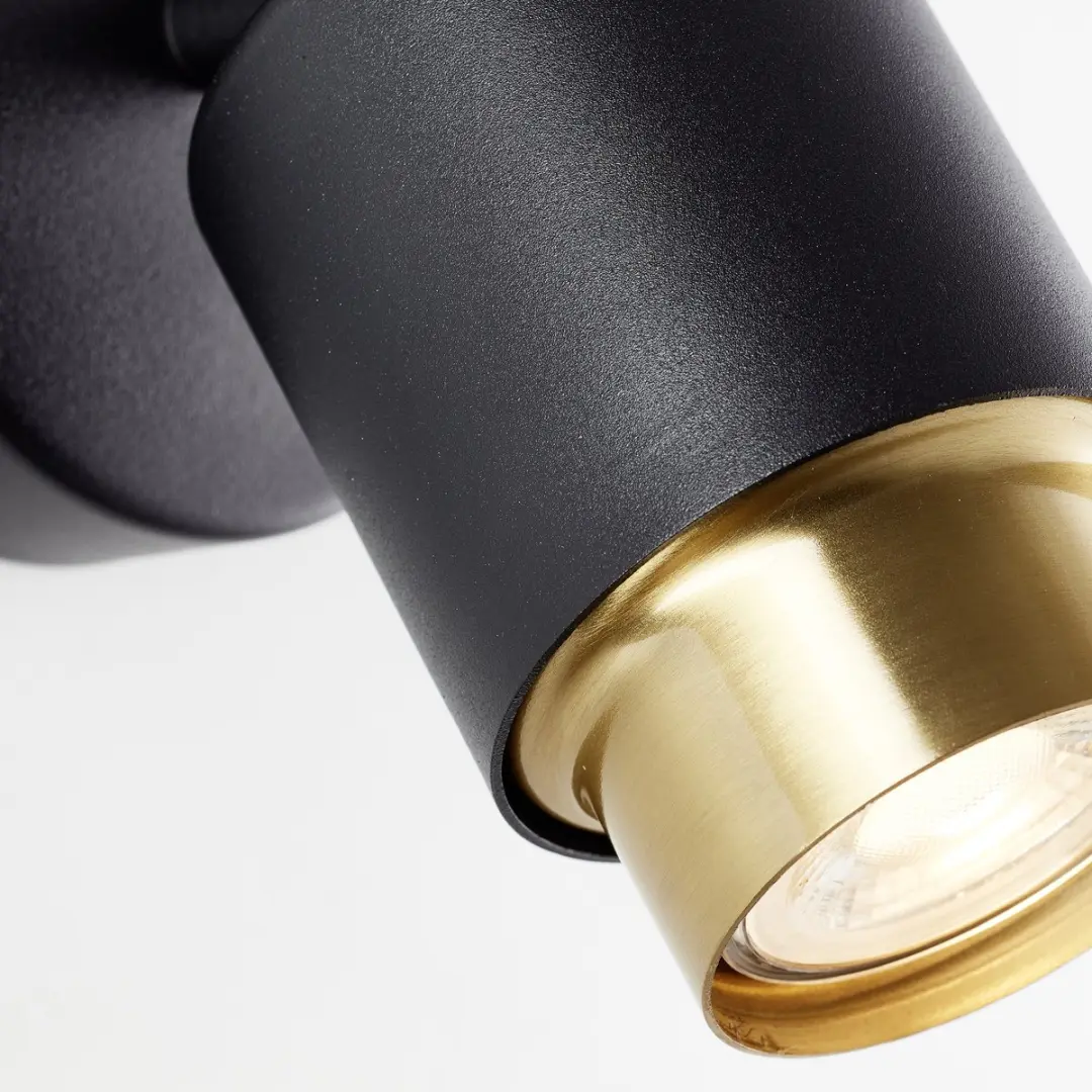 Brilliant Covelo Plafondspot GU10 5W - Zwart/Goud