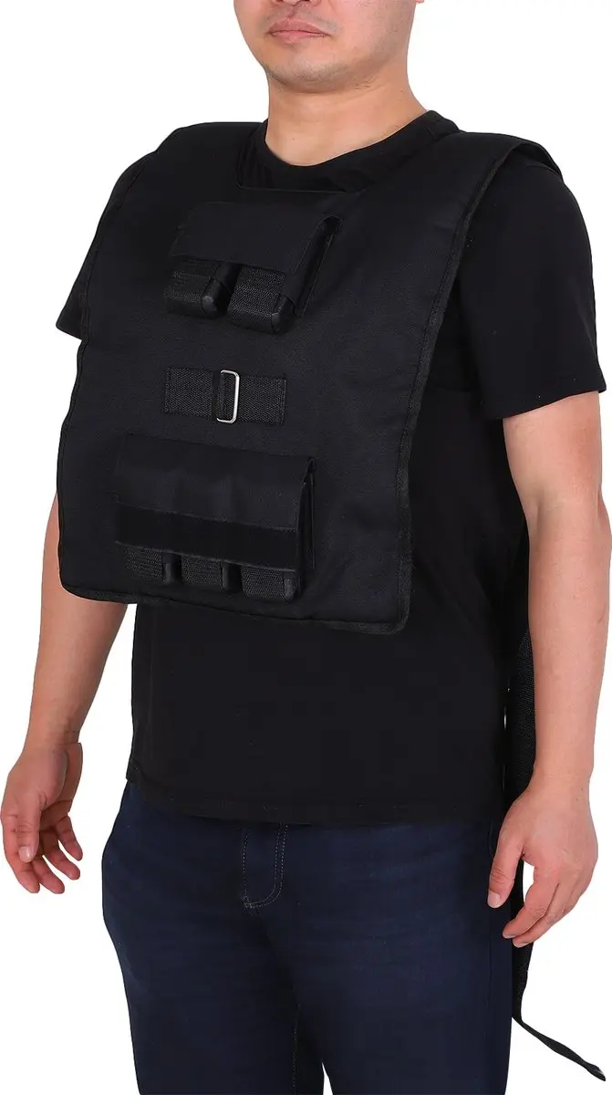 Homcom Trainingsvest 20 kg - Zwart - afbeelding 6 van 6