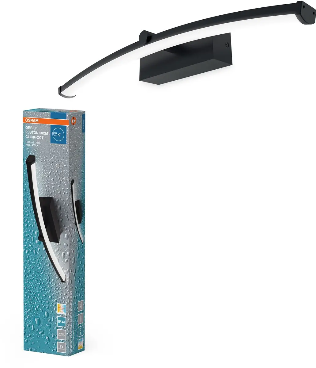 Osram Orbis Pluton 50cm 12W Click CCT IP44 Black - 750lm - afbeelding 5 van 5