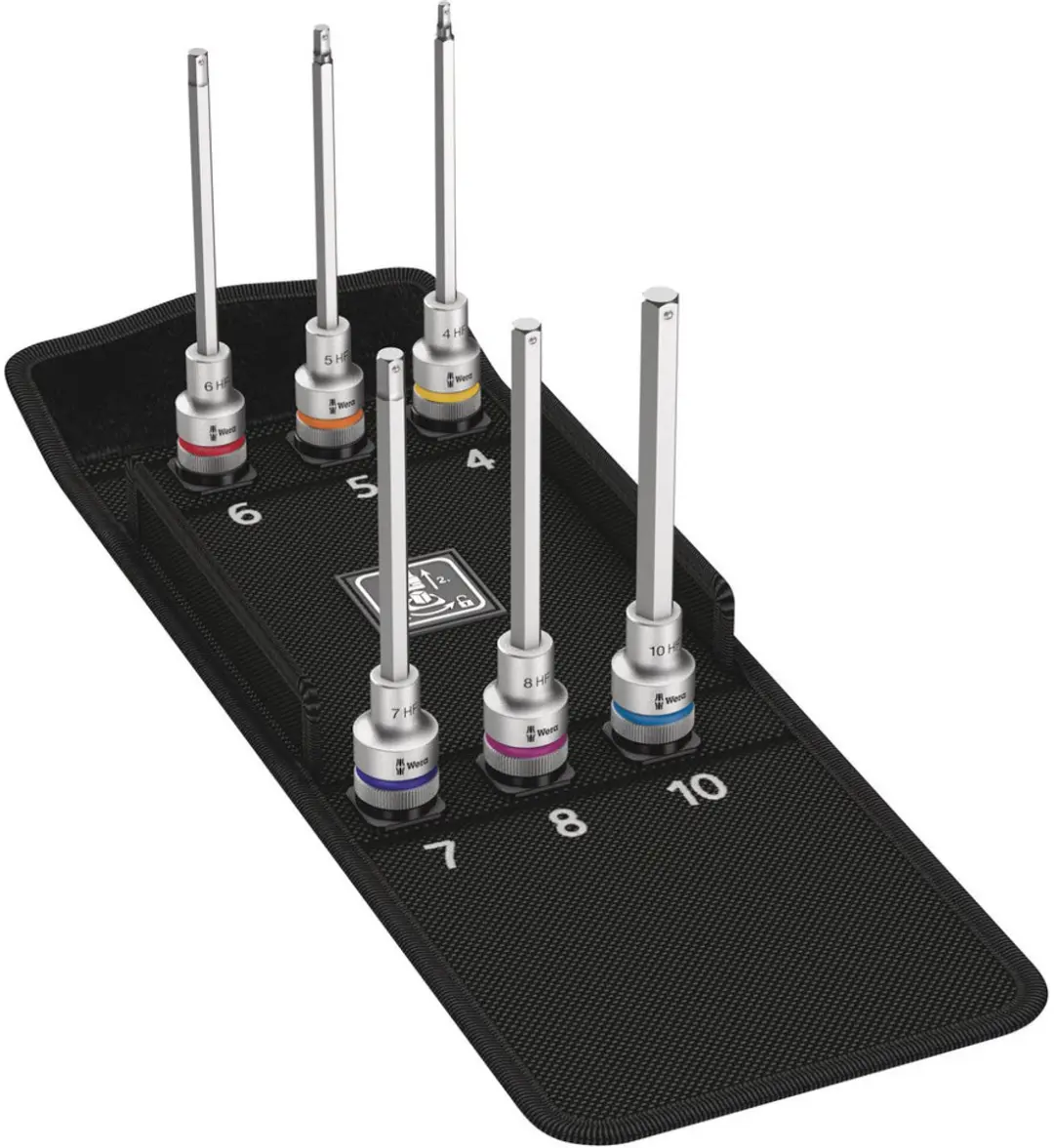 Wera 8740 C HF 2 Zyklop Binnenzeskant Bit-doppen-set 6-delig