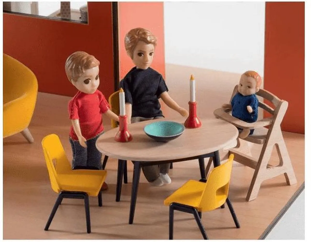 Djeco Meubelsetje Poppenhuis Eetkamer - Multi