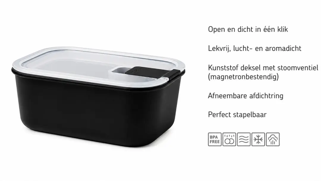 Mepal EasyClip Vershouddoos 1000ml - Nordic Black