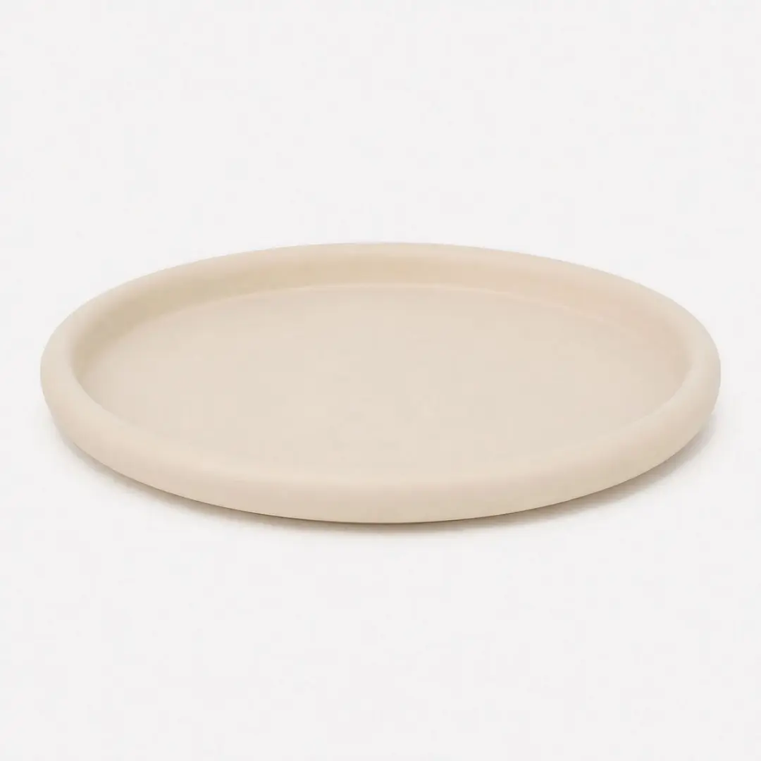 Countryfield Dienblad XL Crème Metaal Ø 39cm