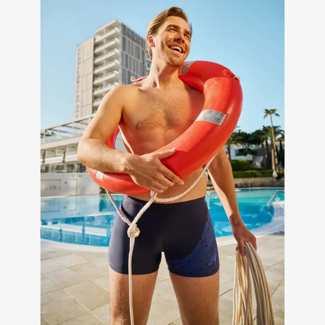 Speedo Medley Logo Aquashort Heren Sportzwembroek XXL - Marine/Blauw