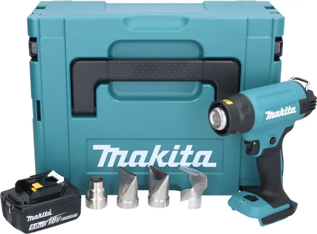 Makita DHG181T1J Heetluchtpistool 18V - 550°C - 5,0Ah