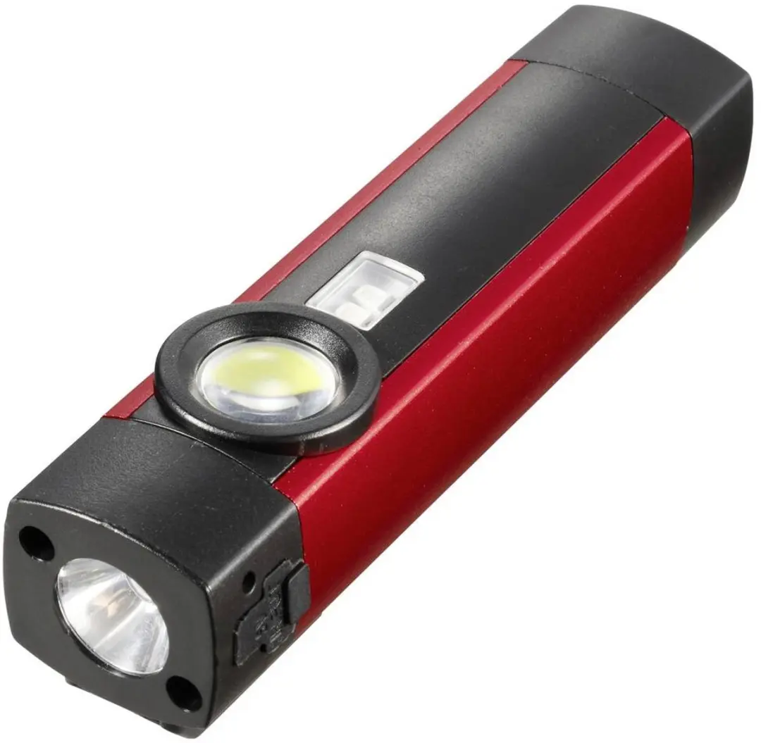 TOOLCRAFT TO-11210388 LED-staaflamp COB - 200 Lm - Rood/Black