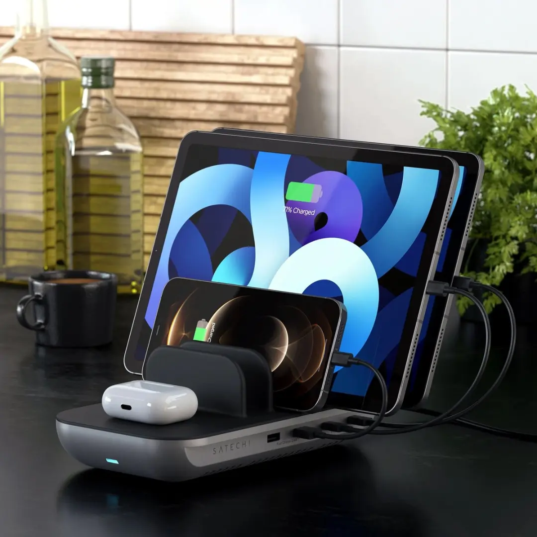 Satechi Dock5 ST-WCS5PM-EU Laadstation - 5 Poorten - Grijs