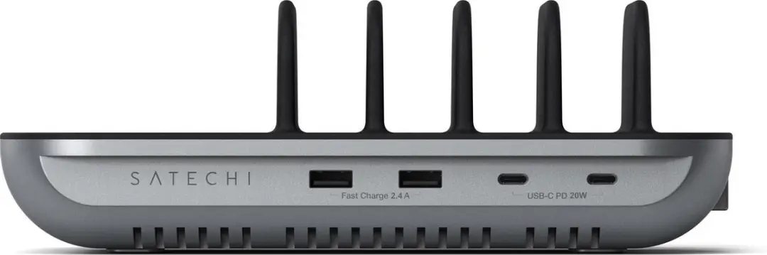 Satechi Dock5 ST-WCS5PM-EU Laadstation - 5 Poorten - Grijs