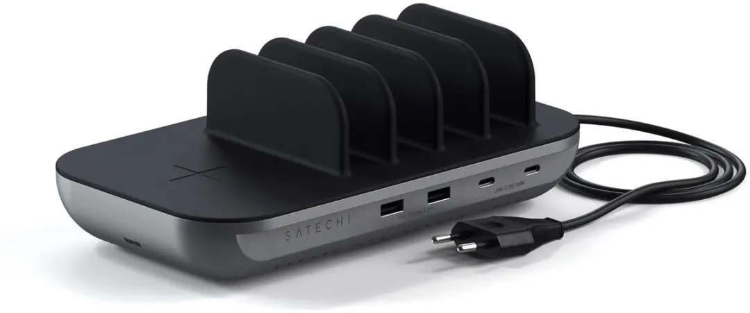 Satechi Dock5 ST-WCS5PM-EU Laadstation - 5 Poorten - Grijs