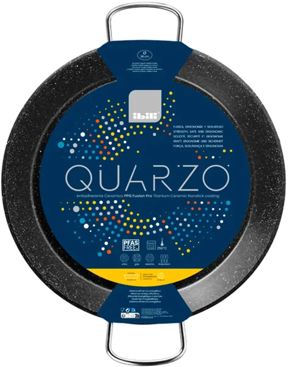 Ibili Quarzo Paellapan 42cm - Zwart