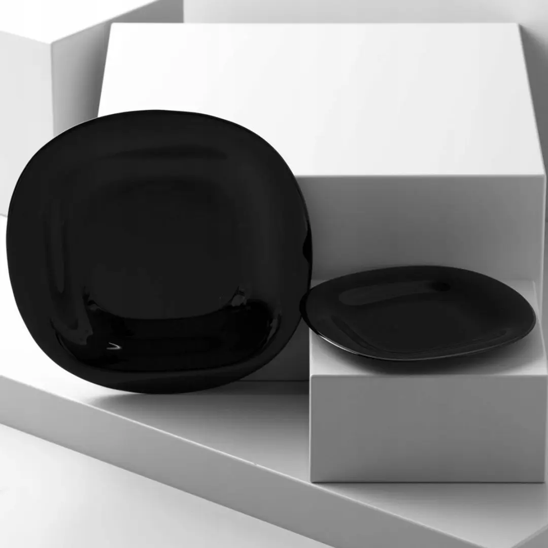 Luminarc Carine Dessertborden - 6 Stuks - 19,5 cm - Zwart