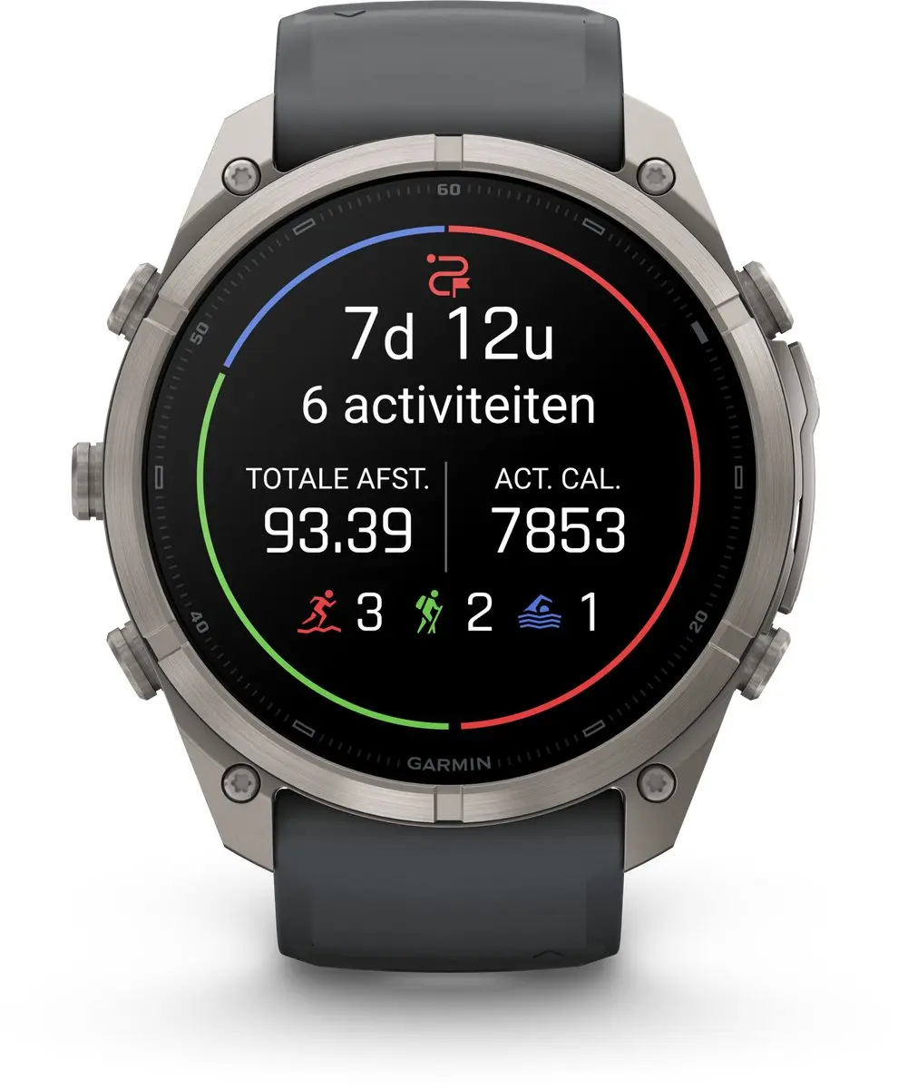 Garmin fēnix 9 Pro GPS Smartwatch 51mm - Titanium Grijs - afbeelding 6 van 6
