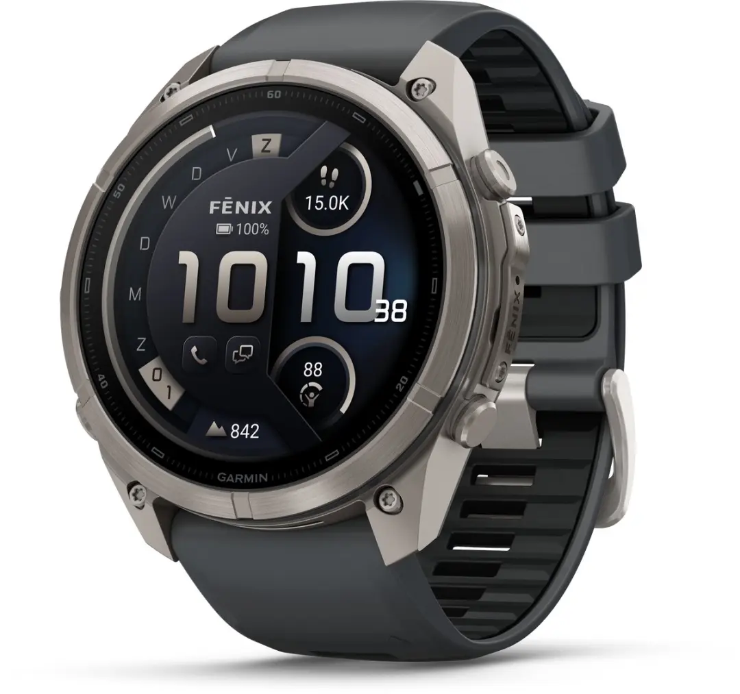 Garmin fēnix 9 Pro InReach/LTE GPS-Smartwatch 51mm - Titanium Grijs