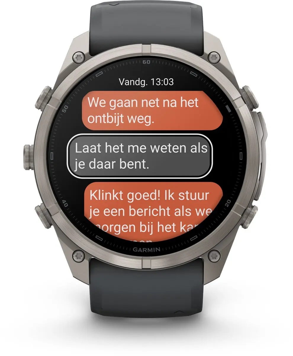 Garmin fēnix 9 Pro InReach/LTE GPS Smartwatch 51mm - Titanium Grijs - afbeelding 6 van 6