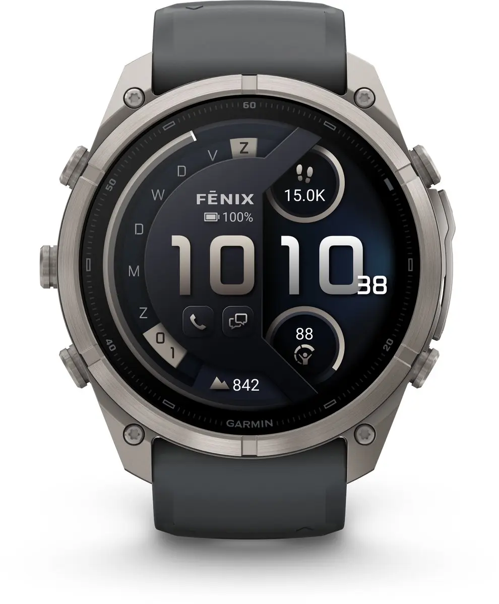 Garmin fēnix 9 Pro InReach/LTE GPS-Smartwatch 51mm - Titanium Grijs