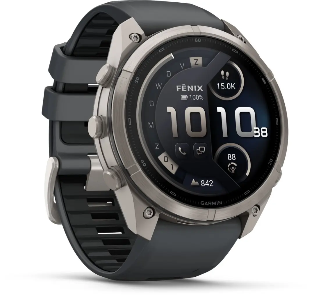 Garmin fēnix 9 Pro InReach/LTE GPS-Smartwatch 51mm - Titanium Grijs
