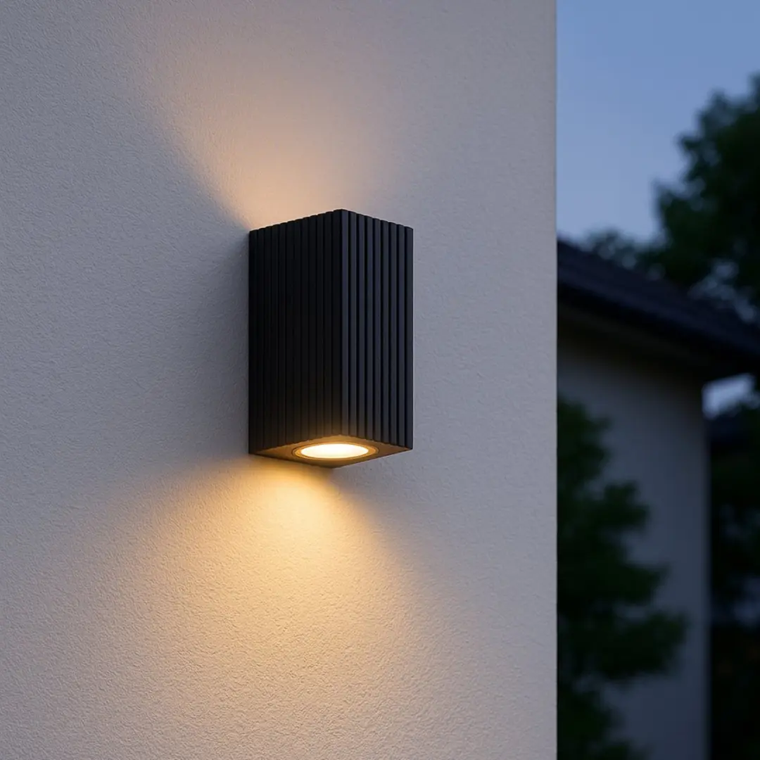 Brilliant Jelani Buiten Wandlamp GU10 2x10W - Zwart
