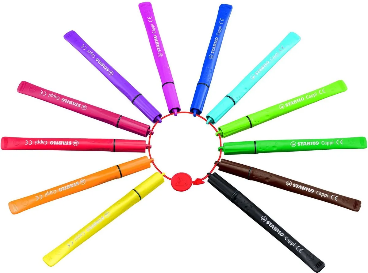 STABILO Cappi ARTY Viltstiftset 18 Kleuren - Multicolor