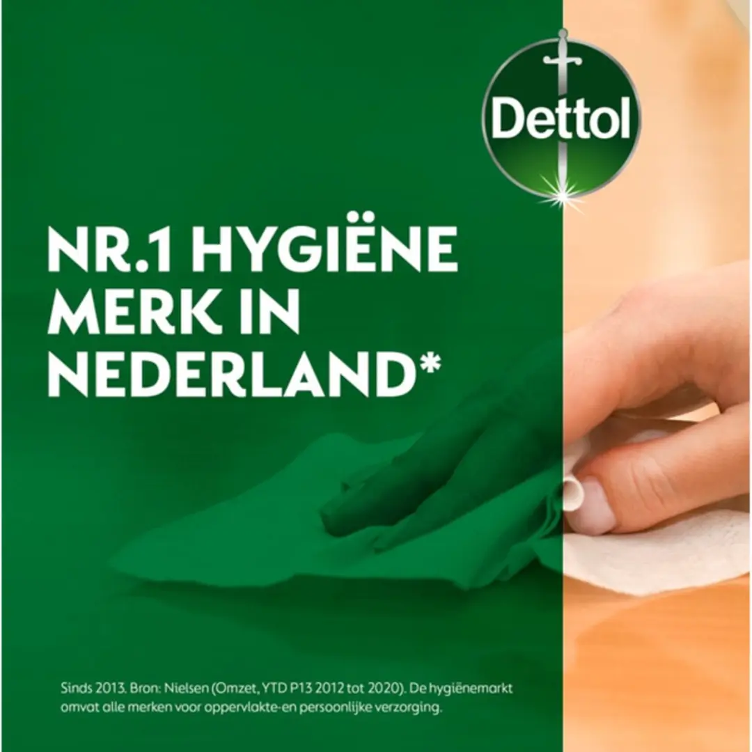Dettol Tru Clean Reinigingsdoekjes Eucalyptus & Lime - 20 Stuks