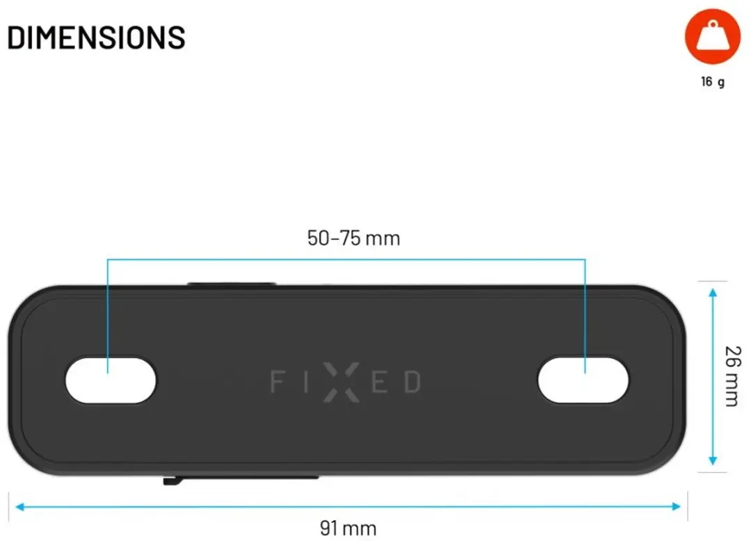 Fixed Tag Bikee Fietstracker FIXTAG-BI-BK - Zwart - afbeelding 6 van 6
