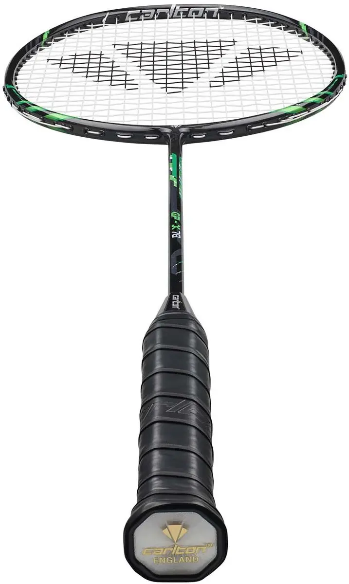 Dunlop Carlton GP-X 78 Badmintonracket - Zwart/ Groen - afbeelding 3 van 5
