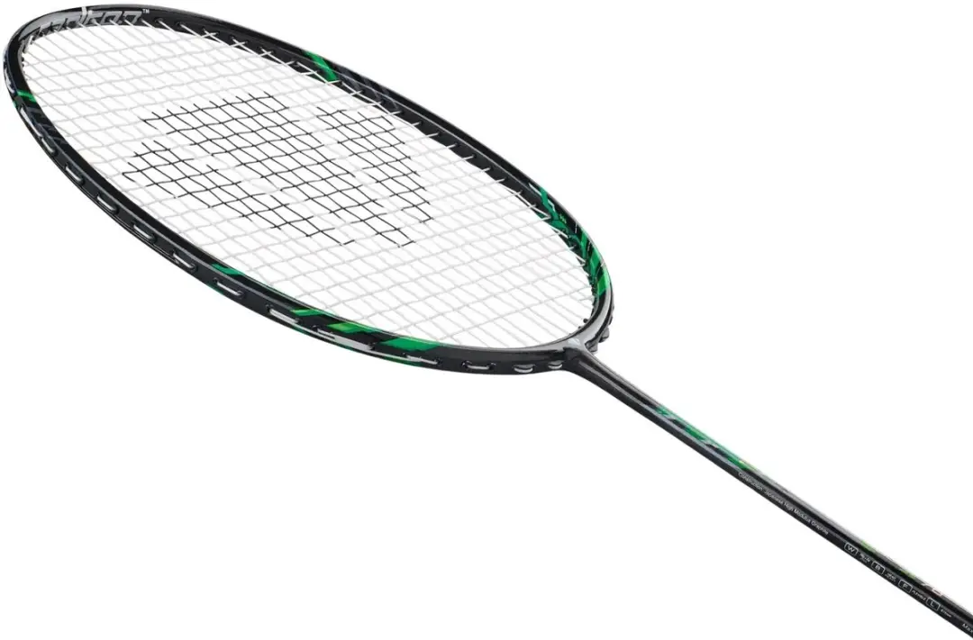 Dunlop Carlton GP-X 78 Badmintonracket - Zwart/ Groen - afbeelding 4 van 5