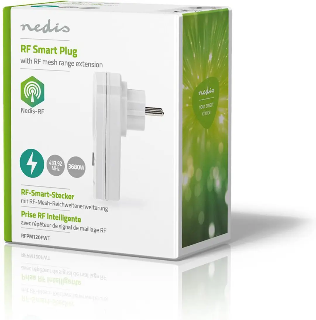 Nedis RF-stekker Mesh 433MHz 3680W Wit - afbeelding 6 van 6