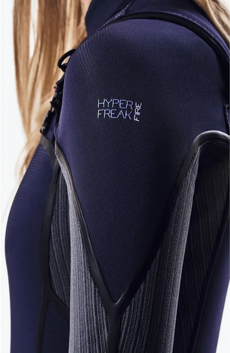 O'Neill Hyperfreak Fire 5/4mm Heren Wetsuit - Chest Zip - Zwart - XLT