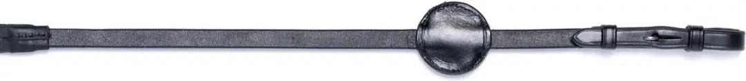 Trust Maastricht Rubber Reins 1/2 inch - Full - Black/Silver