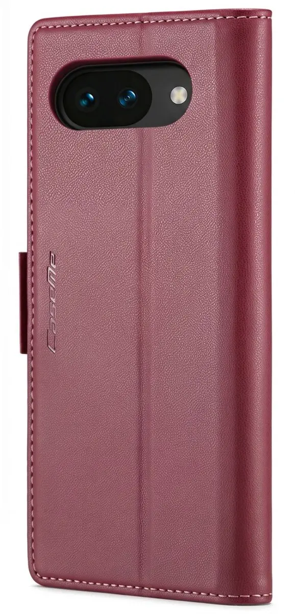Caseme Wallet Hoesje Bordeaux FOLIO-CASEM-RD-PX10A - Google Pixel 10a