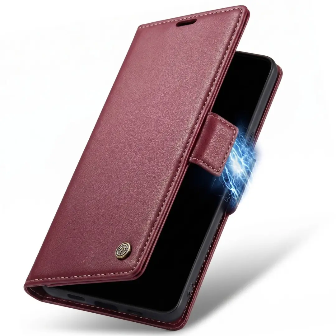 Caseme Wallet Hoesje Bordeaux FOLIO-CASEM-RD-PX10A - Google Pixel 10a