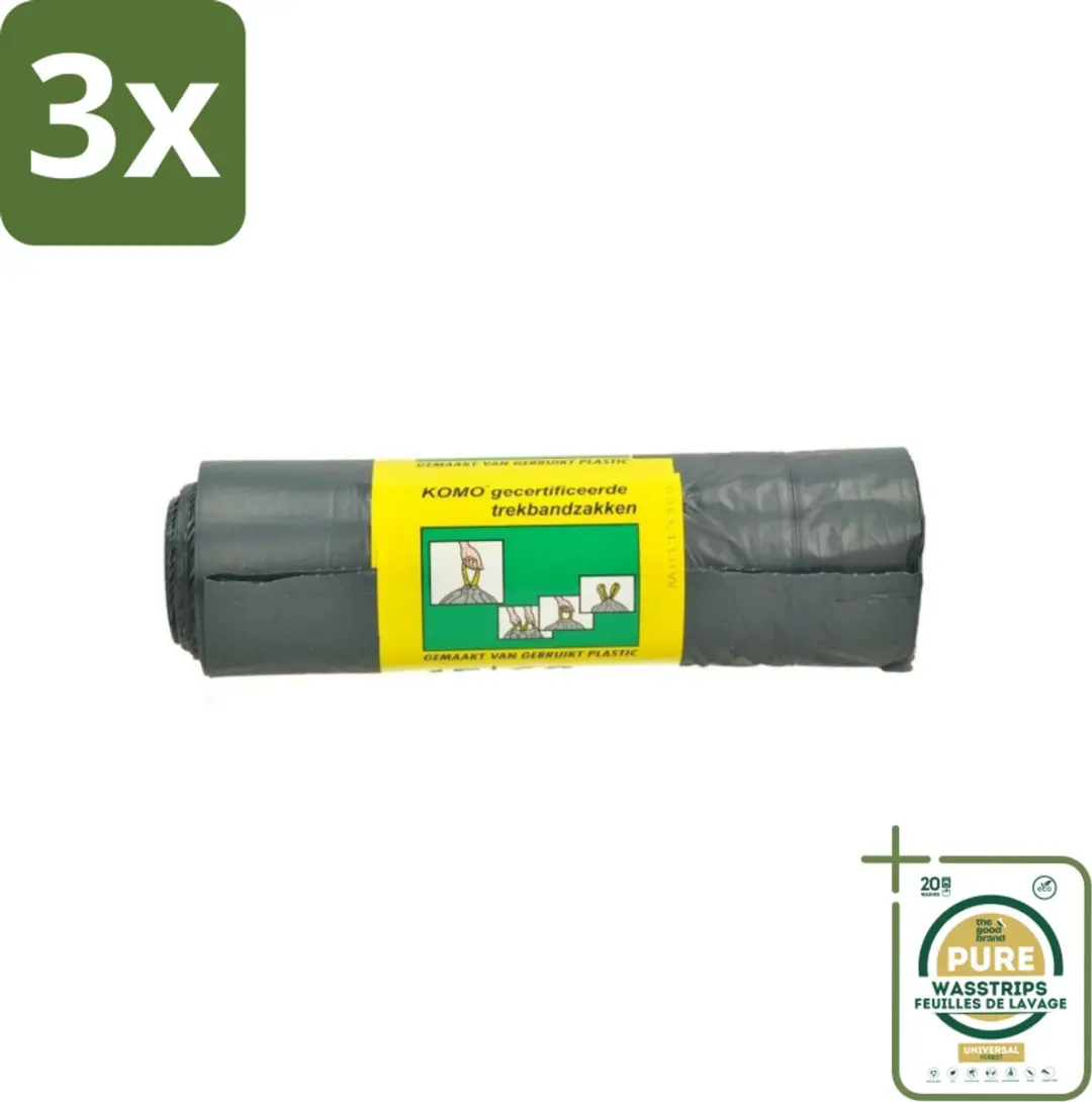 KOMO Vuilniszakken Trekband 60L