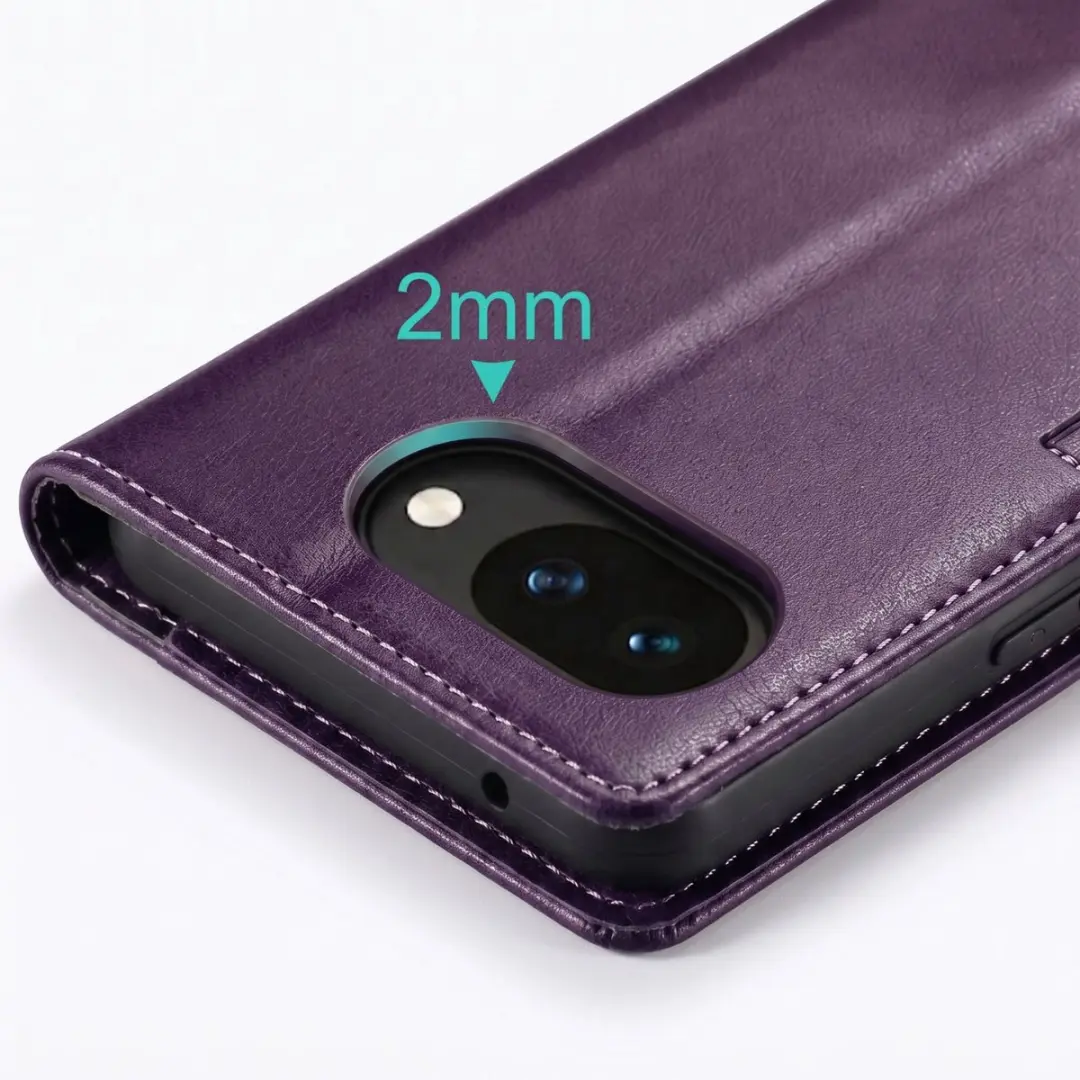 Caseme Wallet Hoesje Google Pixel 10a Anti-RFID - Paars FOLIO-CASEM-PP-PX10A