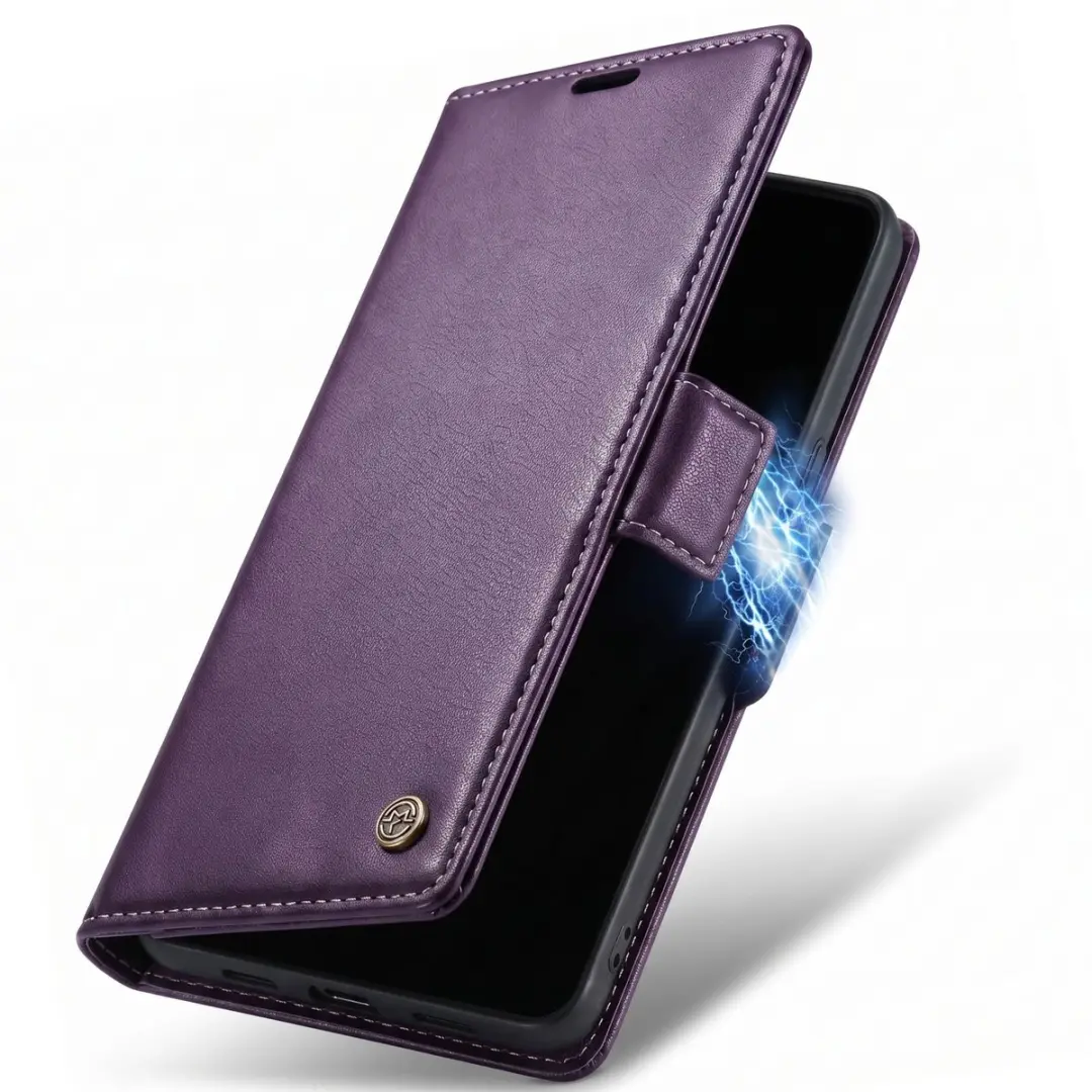 Caseme Wallet Hoesje Google Pixel 10a Anti-RFID - Paars FOLIO-CASEM-PP-PX10A