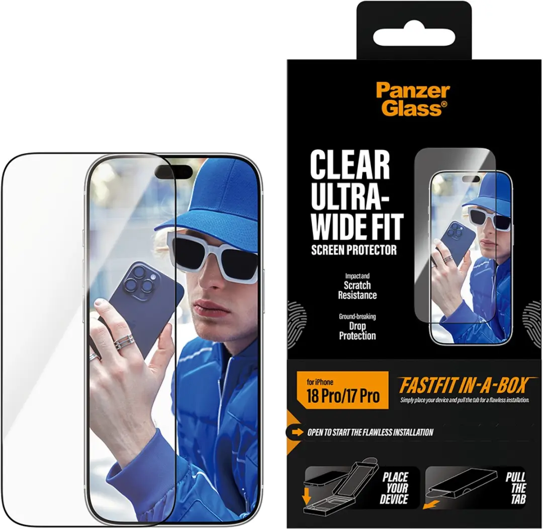 PanzerGlass Ultra Wide Fit iPhone 17 Pro Max Screenprotector