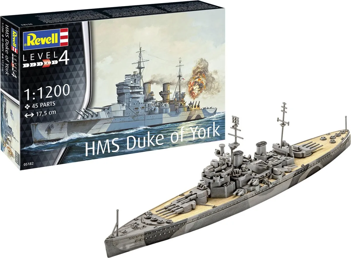 Revell Battleship HMS Duke of York 05182 Modelbouwpakket