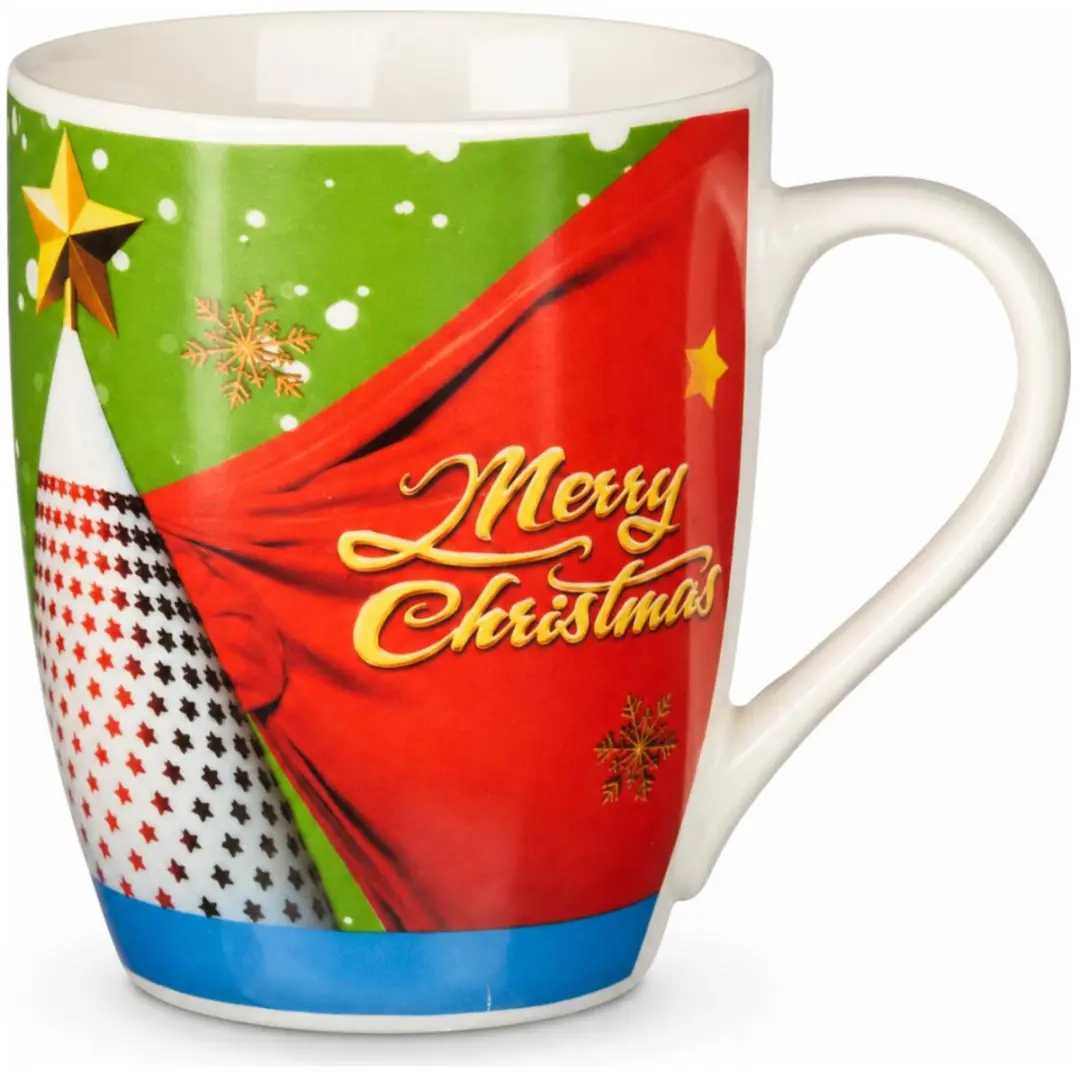 Excellent Houseware Kerst Mok Merry Christmas - 350ml - Keramiek - Multi