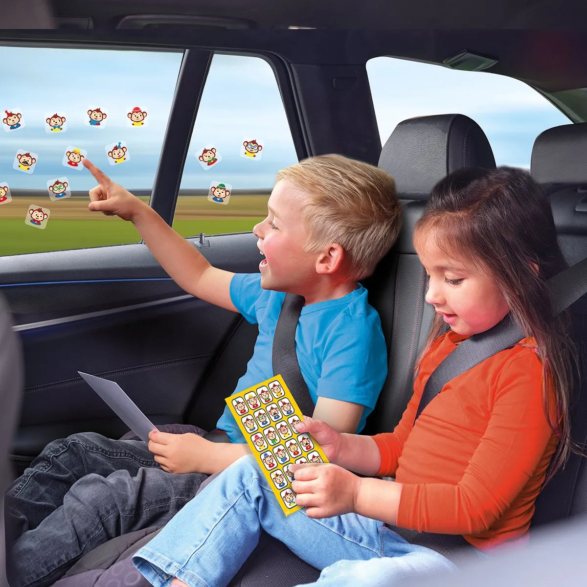 SES Creative Raamsticker Reisspel - 48 Stickers Multicolor