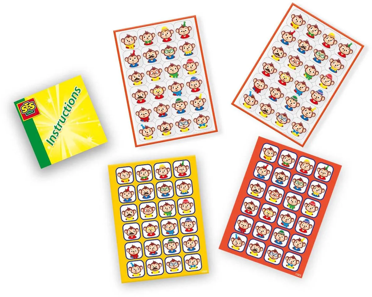 SES Creative Raamsticker Reisspel - 48 Stickers Multicolor