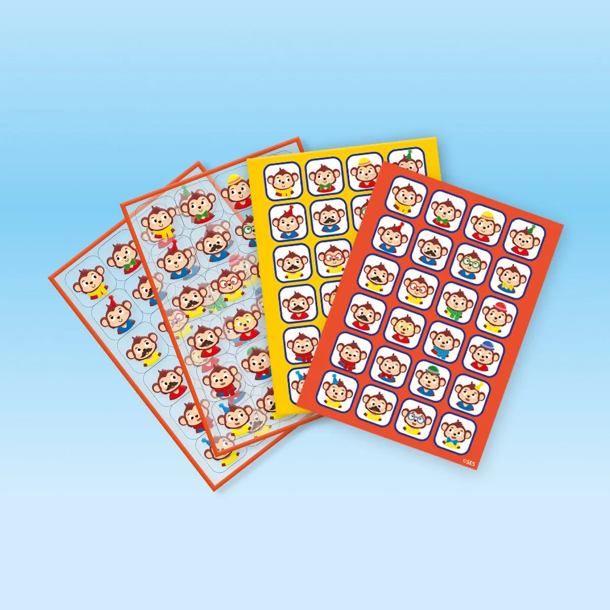 SES Creative Raamsticker Reisspel - 48 Stickers Multicolor