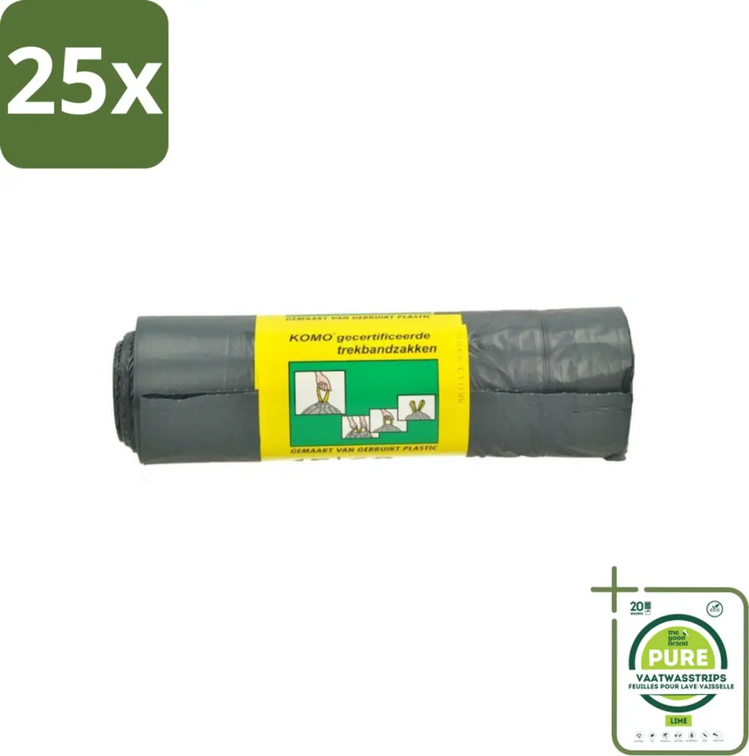 KOMO Vuilniszakken Trekband 60L