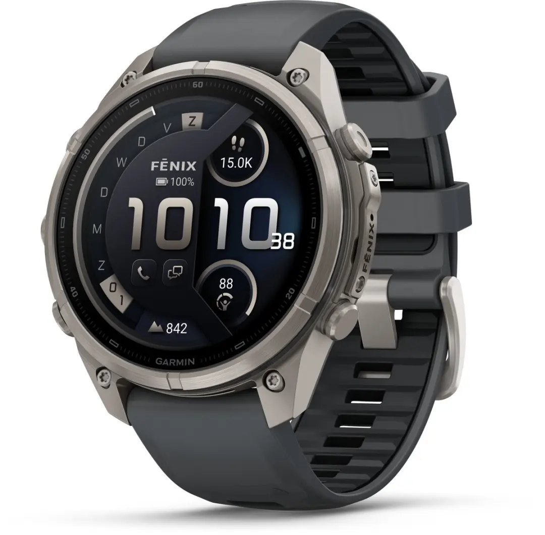 Garmin fēnix 9 Pro InReach/LTE GPS Smartwatch 47mm - Titanium Grijs