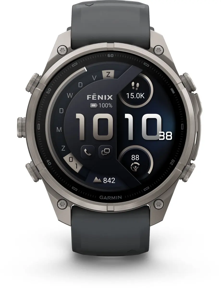 Garmin fēnix 9 Pro InReach/LTE GPS Smartwatch 47mm - Titanium Grijs
