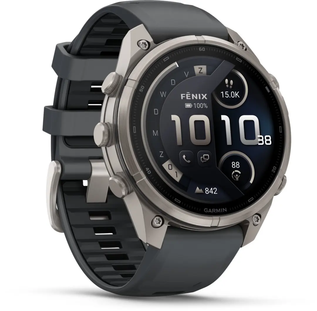 Garmin fēnix 9 Pro InReach/LTE GPS Smartwatch 47mm - Titanium Grijs