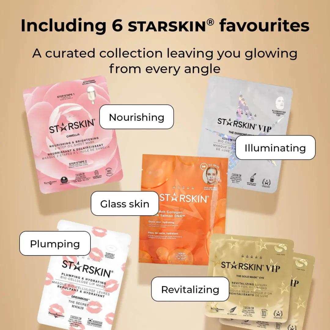Starskin The Radiance Giftset - 6 Gezichtslippenoogmaskers - afbeelding 5 van 6