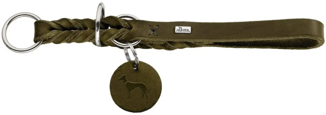 Hunter Retrieverhalsband Solid Education Olijf Maat M