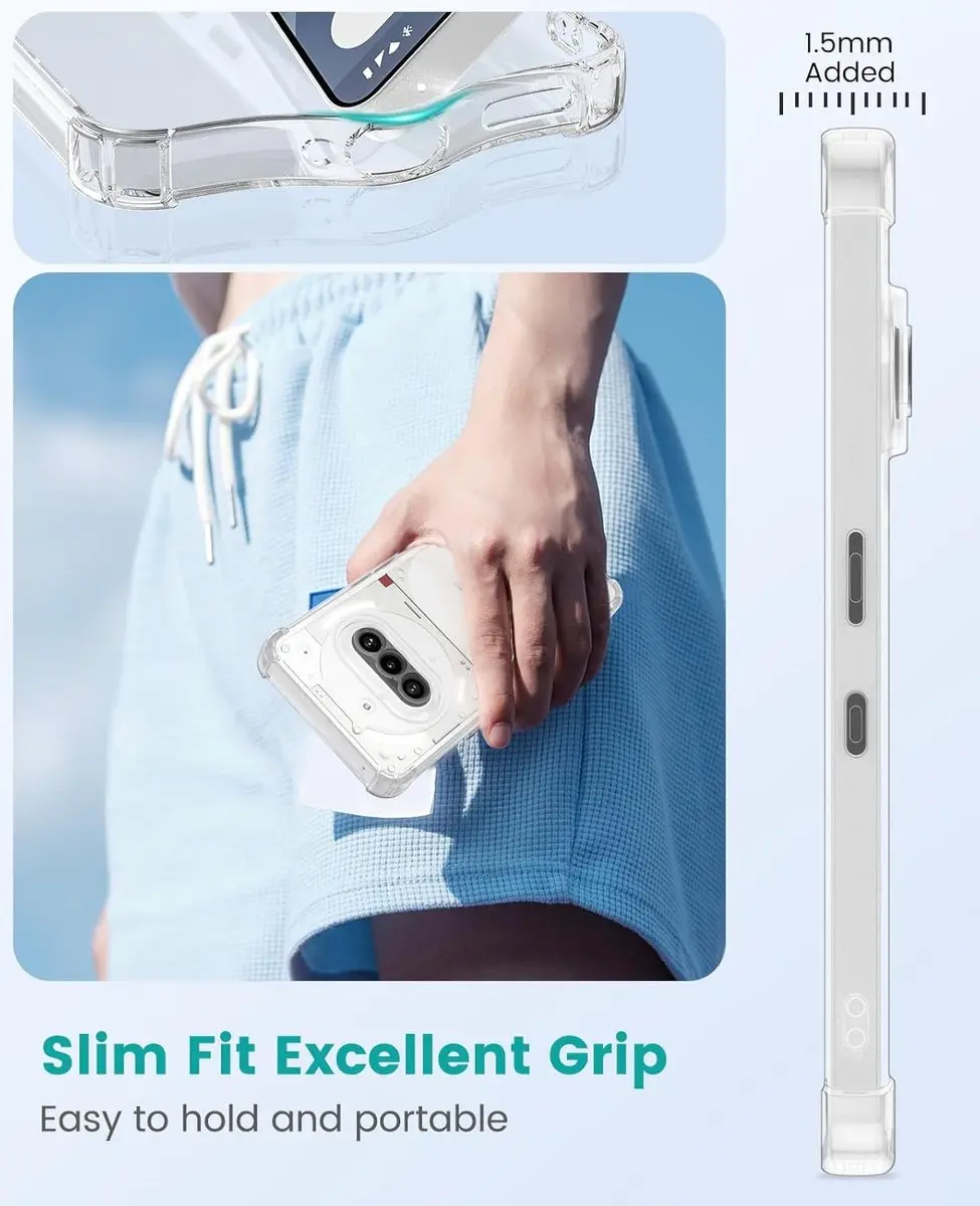 Selected by GSMpunt Transparant Hoesje Nothing Phone (3a) - Shockproof - afbeelding 6 van 6