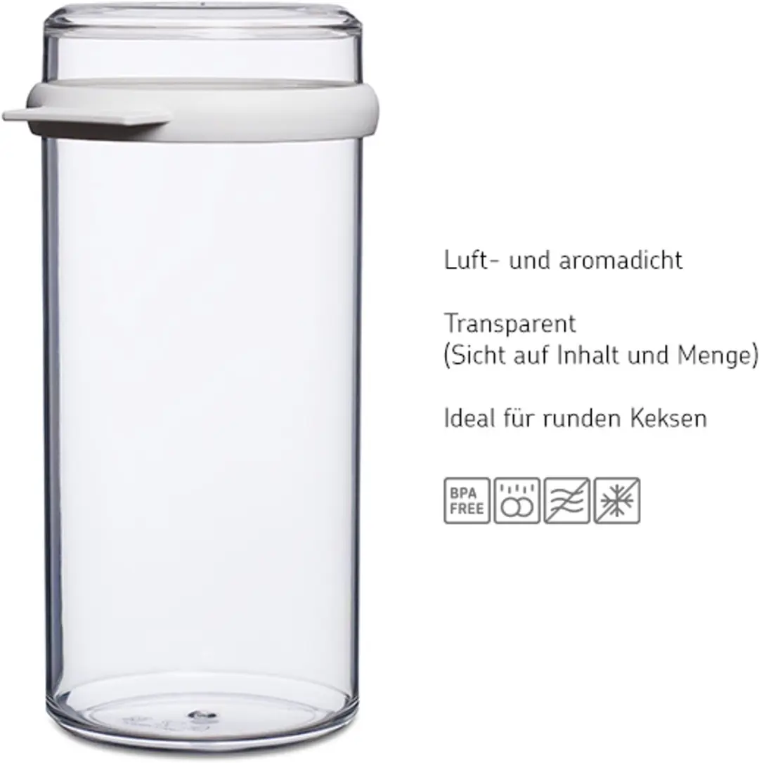 Mepal Stora Voorraadpot 1900ml - Beschuitbus Wit